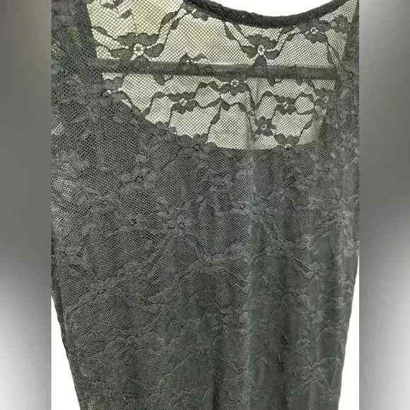NWT Women's Short Sleeve Maxi Dress Wild Fable Off Black Lace Size Small - Picture 5 of 10